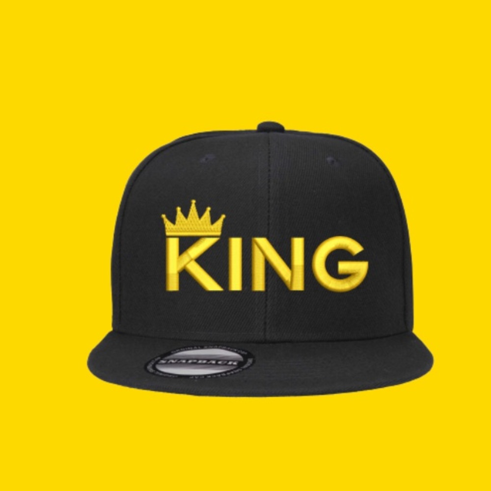 KING SNAPBACK BLK  Hat-  Adjustable